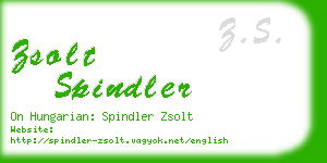 zsolt spindler business card